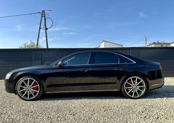 Audi A8 cena 130000 przebieg: 222400, rok produkcji 2013 z Okonek małe 466